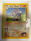 Pokemon TCG Brock’s Rhydon 2/132 Gym Heroes Holo Damaged