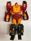 LOOSE Transformers Power of the Primes Leader Class Rodimus Prime / Hot Rod (Missing Weapon, Feet, one side armor)